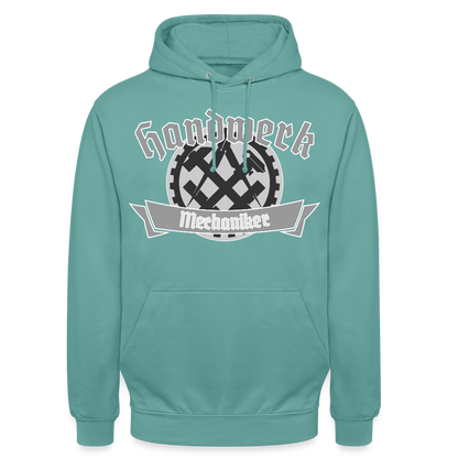 Unisex Hoodie "Mechaniker" Pastelltürkis Unisex Hoodie