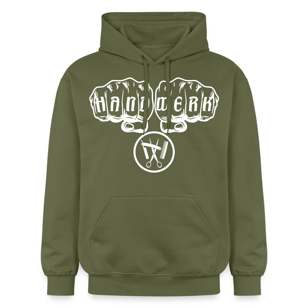 Gildan Unisex Softstyle® "Friseur" Militärgrün Gildan Unisex Softstyle® Midweight Hoodie