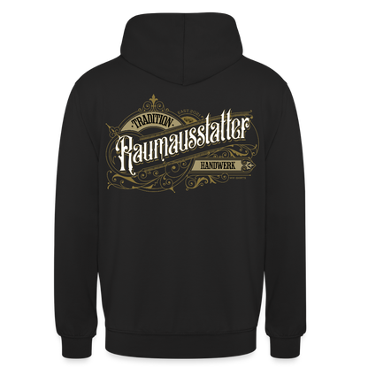 Unisex Hoodie "Raumausstatter" Nostalgie Handwerk Schwarz Unisex Hoodie