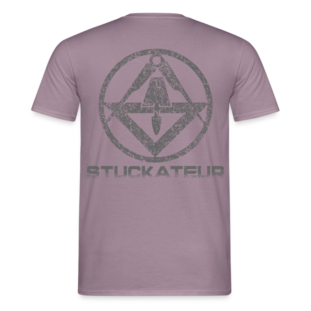 Unisex T-Shirt "Stuckateur" Lilagrau Männer T-Shirt