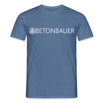 Unisex T-Shirt "Betonbauer" Taubenblau Männer T-Shirt