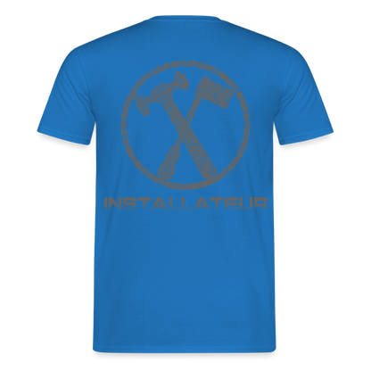Unisex T-Shirt "Installateur" Royalblau Männer T-Shirt