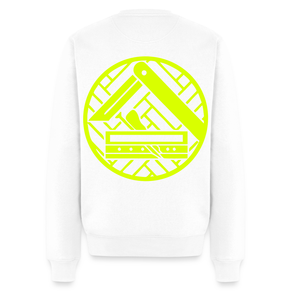 Unisex Premium Pullover "Parkettleger" neongelb Weiß Männer Premium Pullover