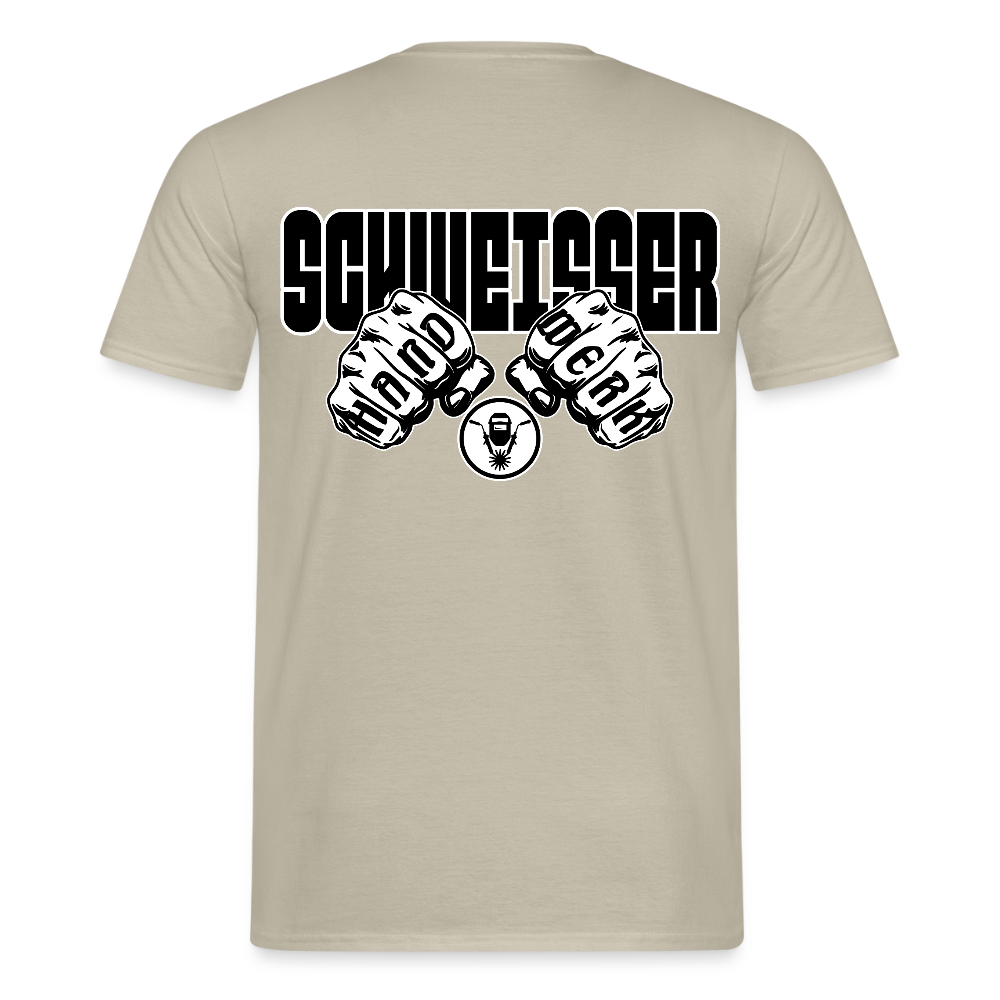 Unisex T-Shirt "Schweisser" Sandbeige Männer T-Shirt