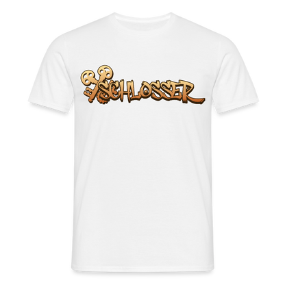 Unisex T-Shirt "Schlosser" Weiß Männer T-Shirt
