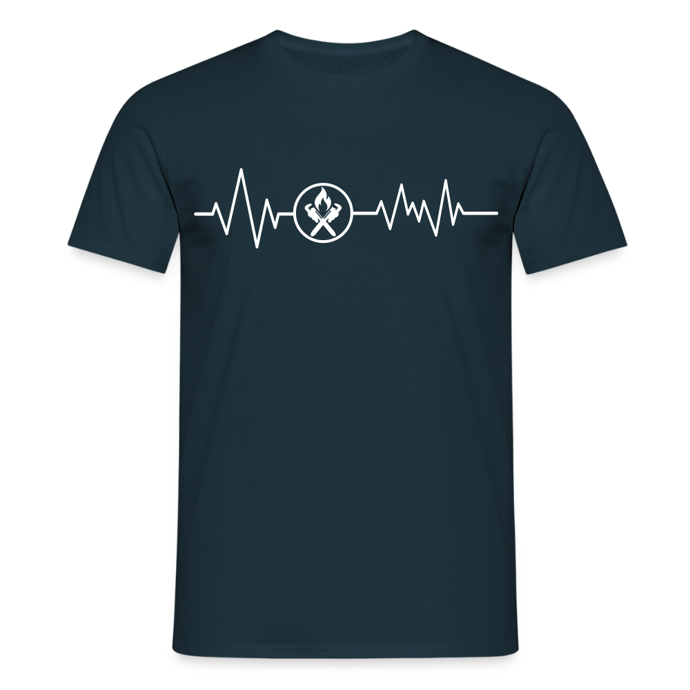 Unisex T-Shirt "Heizungsbauer" Navy Männer T-Shirt