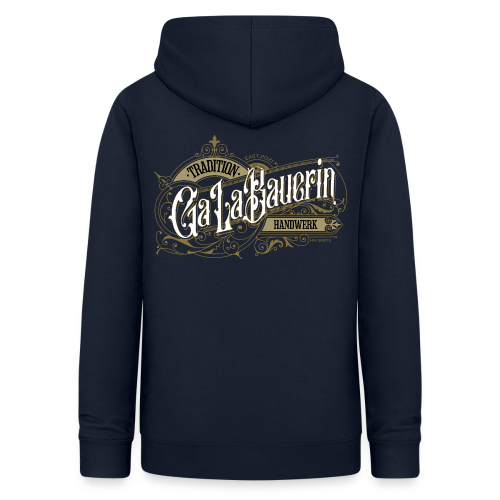 Frauen Hoodie "GaLaBauerin" Nostalgie Handwerk Navy Frauen Hoodie