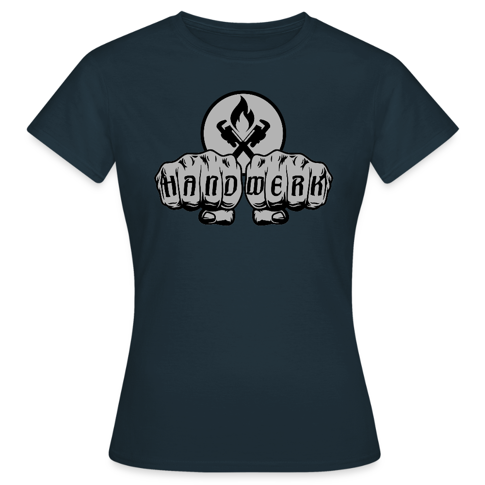 Frauen T-Shirt "Heizungsbauer" Navy Frauen T-Shirt