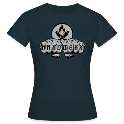 Frauen T-Shirt "Heizungsbauer" Navy Frauen T-Shirt