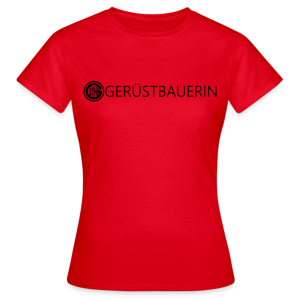 Frauen T-Shirt "Gerüstbauerin" - Rot