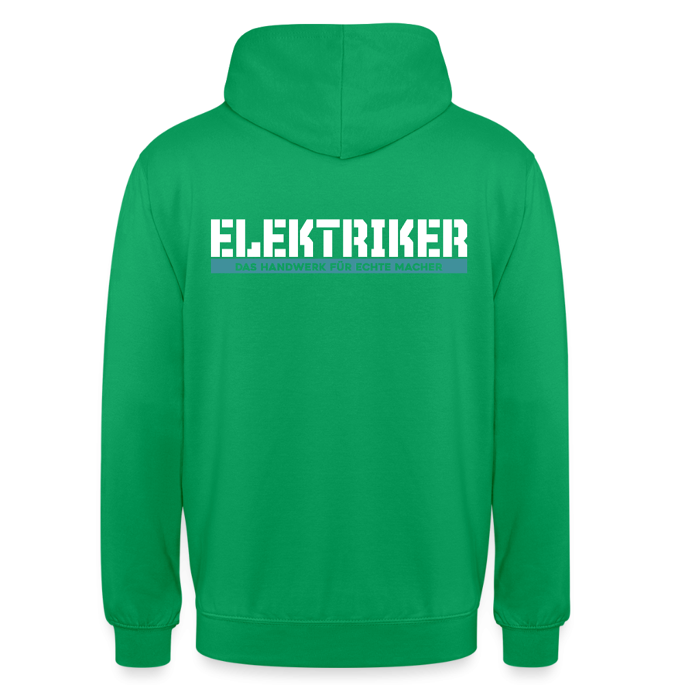 Unisex Hoodie HW-300 | MACHER "Elektriker" Kelly Green Unisex Hoodie {{ color }}