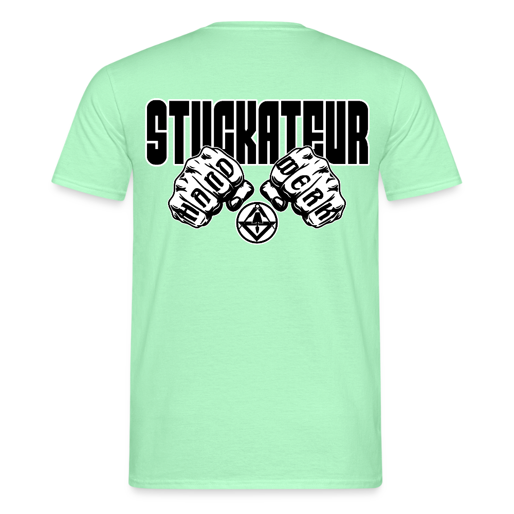 Unisex T-Shirt "Stuckateur" Mintgrün Männer T-Shirt