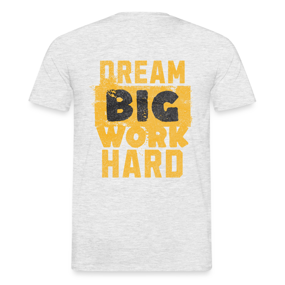 Unisex Spreadconnect T-Shirt "Work Hard" für Männer, bequeme Baumwollqualität, mit aufdruck, casual Kleidung, frontal sichtbar