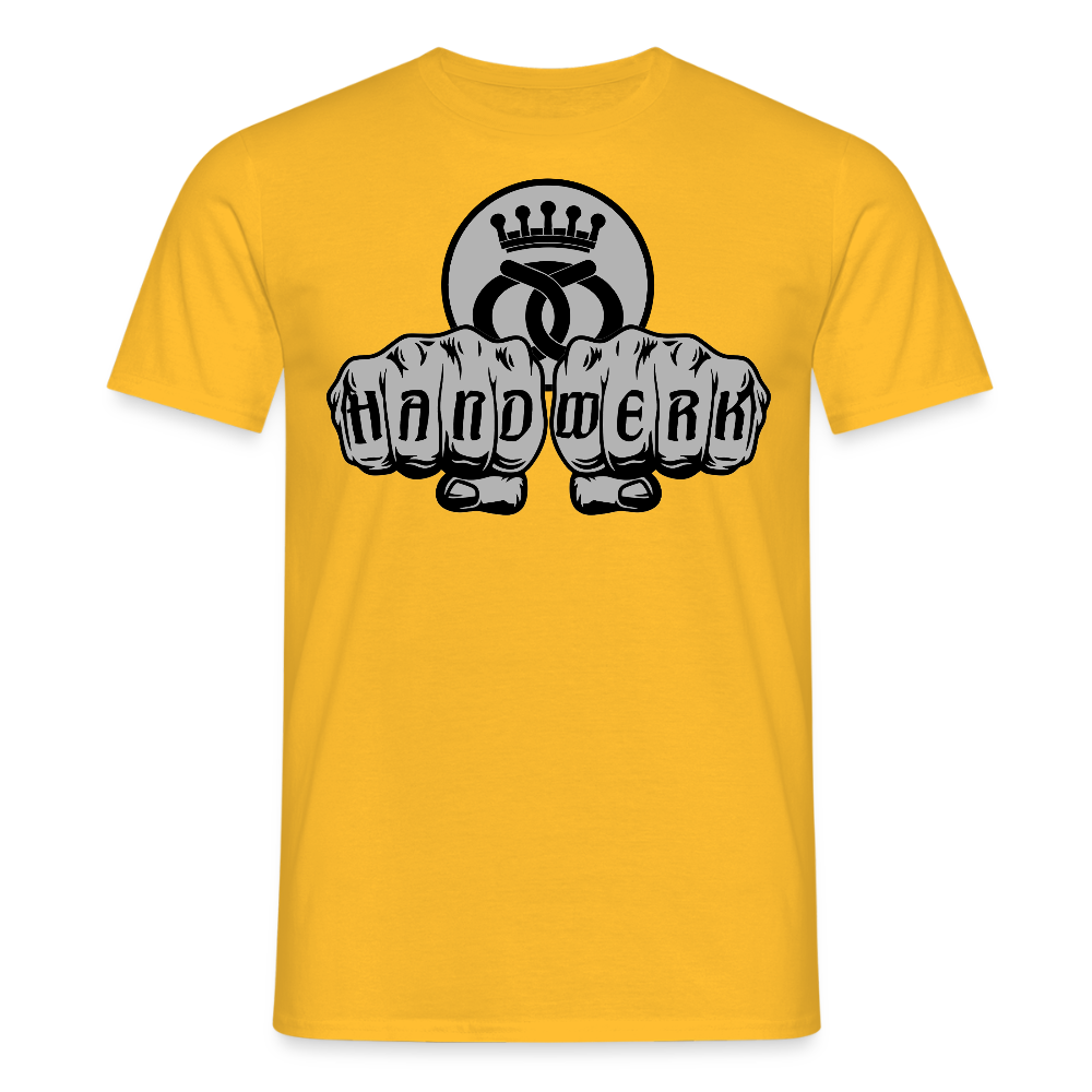 Unisex T-Shirt "Bäcker" Gelb Männer T-Shirt