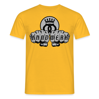 Unisex T-Shirt "Bäcker" Gelb Männer T-Shirt