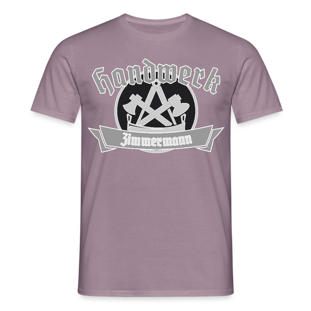 Unisex T-Shirt "Zimmermann" Lilagrau Männer T-Shirt