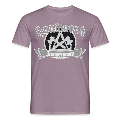 Unisex T-Shirt "Zimmermann" Lilagrau Männer T-Shirt
