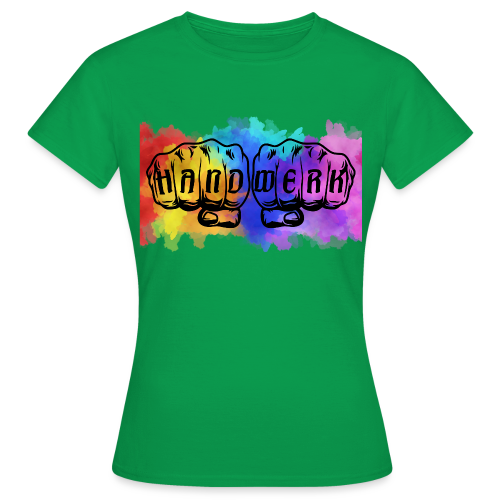 Frauen T-Shirt "Splash-Handwerk" Kelly Green Frauen T-Shirt