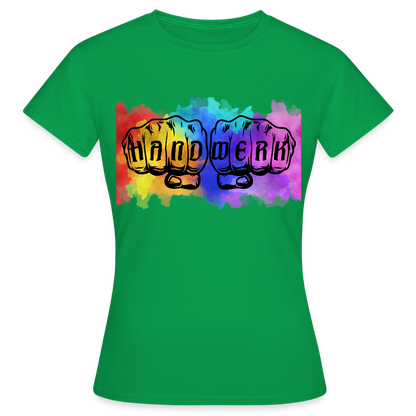 Frauen T-Shirt "Splash-Handwerk" Kelly Green Frauen T-Shirt