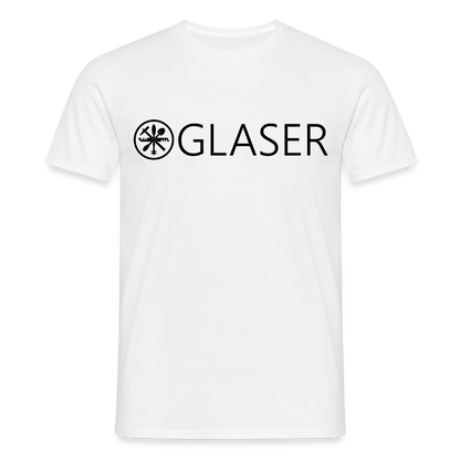 Unisex T-Shirt "Glaser" Weiß Männer T-Shirt