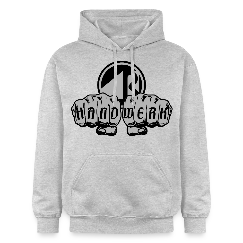 Gildan Unisex Softstyle® "Raumausstatter" Hellgrau meliert Gildan Unisex Softstyle® Midweight Hoodie