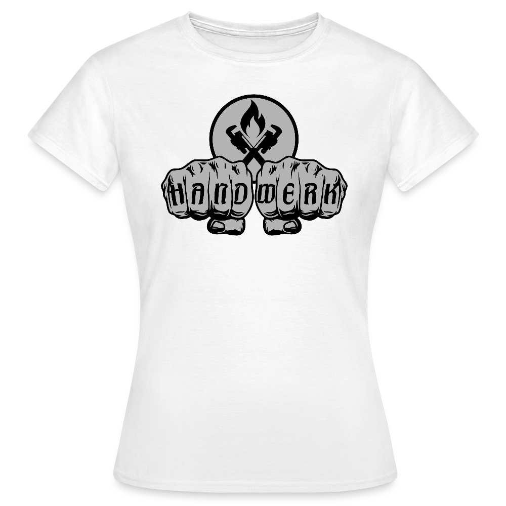 Frauen T-Shirt "Heizungsbauer" Weiß Frauen T-Shirt