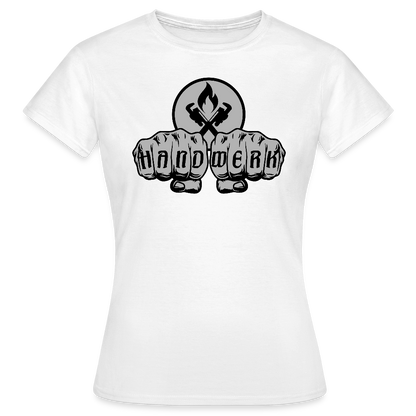 Frauen T-Shirt "Heizungsbauer" Weiß Frauen T-Shirt