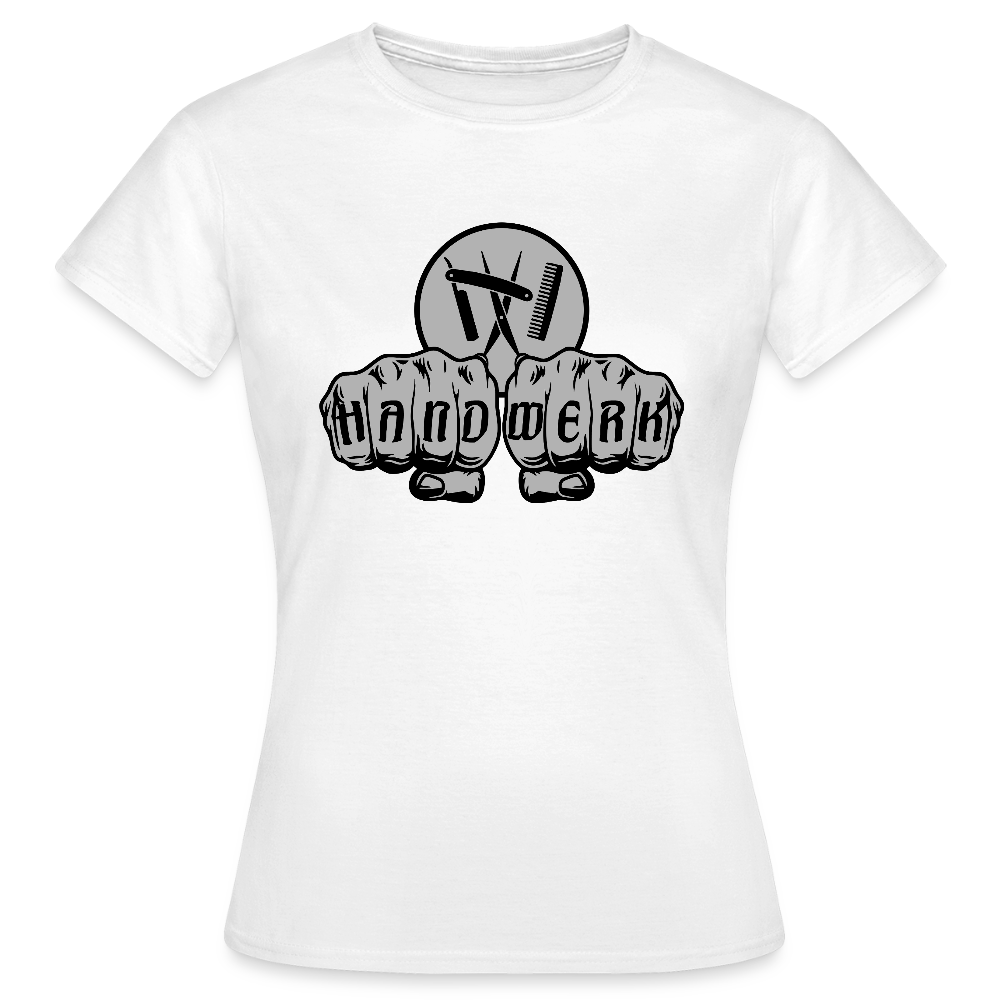 Frauen T-Shirt "Friseur" Weiß Frauen T-Shirt