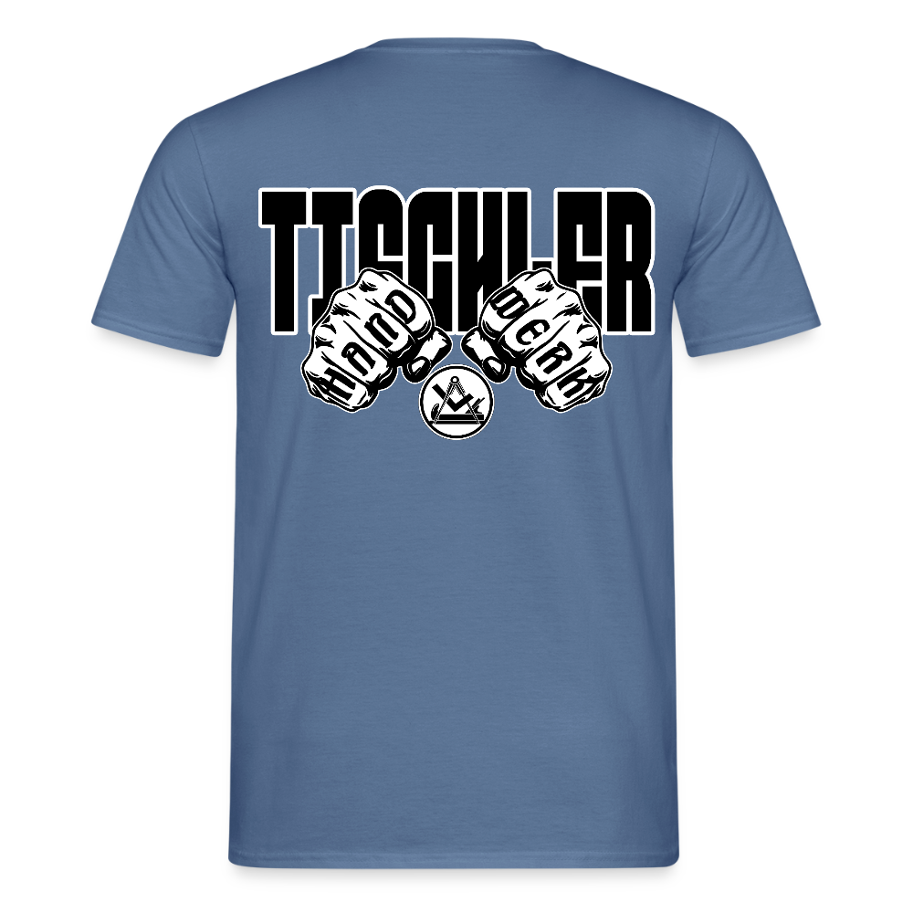 Unisex T-Shirt "Tischler" Taubenblau Männer T-Shirt