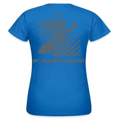 Frauen T-Shirt "Fliesenleger" (hinten bedruckt) Royalblau Frauen T-Shirt