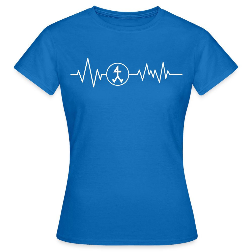 Frauen T-Shirt "Steinmetz" Royalblau Frauen T-Shirt