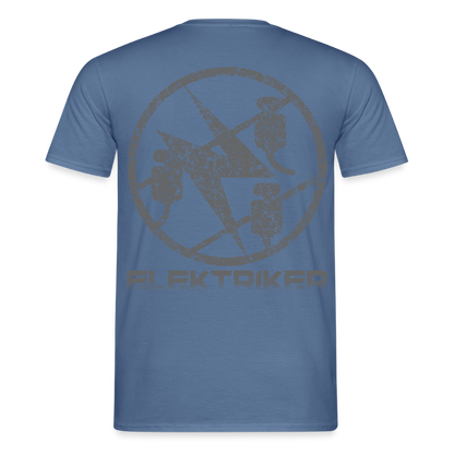 Unisex T-Shirt "Elektriker" Taubenblau Männer T-Shirt