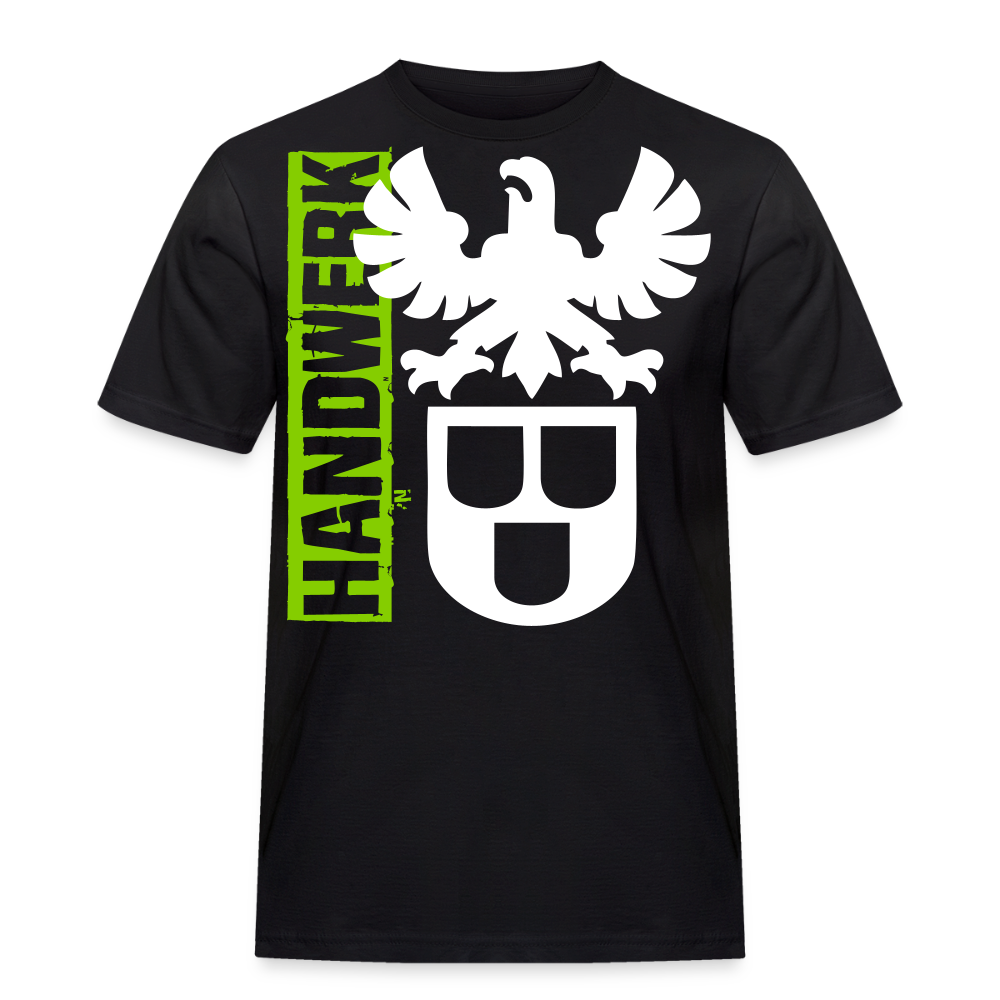 Unisex Workwear T-Shirt "Maler&Lackierer" Schwarz Männer Workwear T-Shirt