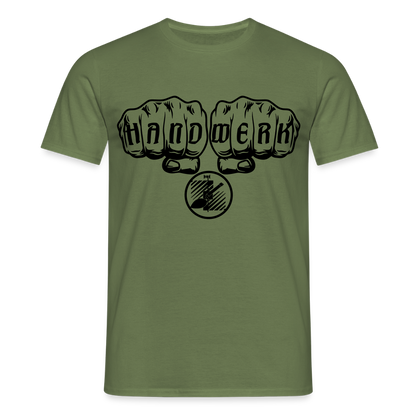 Unisex T-Shirt "Fliesenleger" Militärgrün Männer T-Shirt