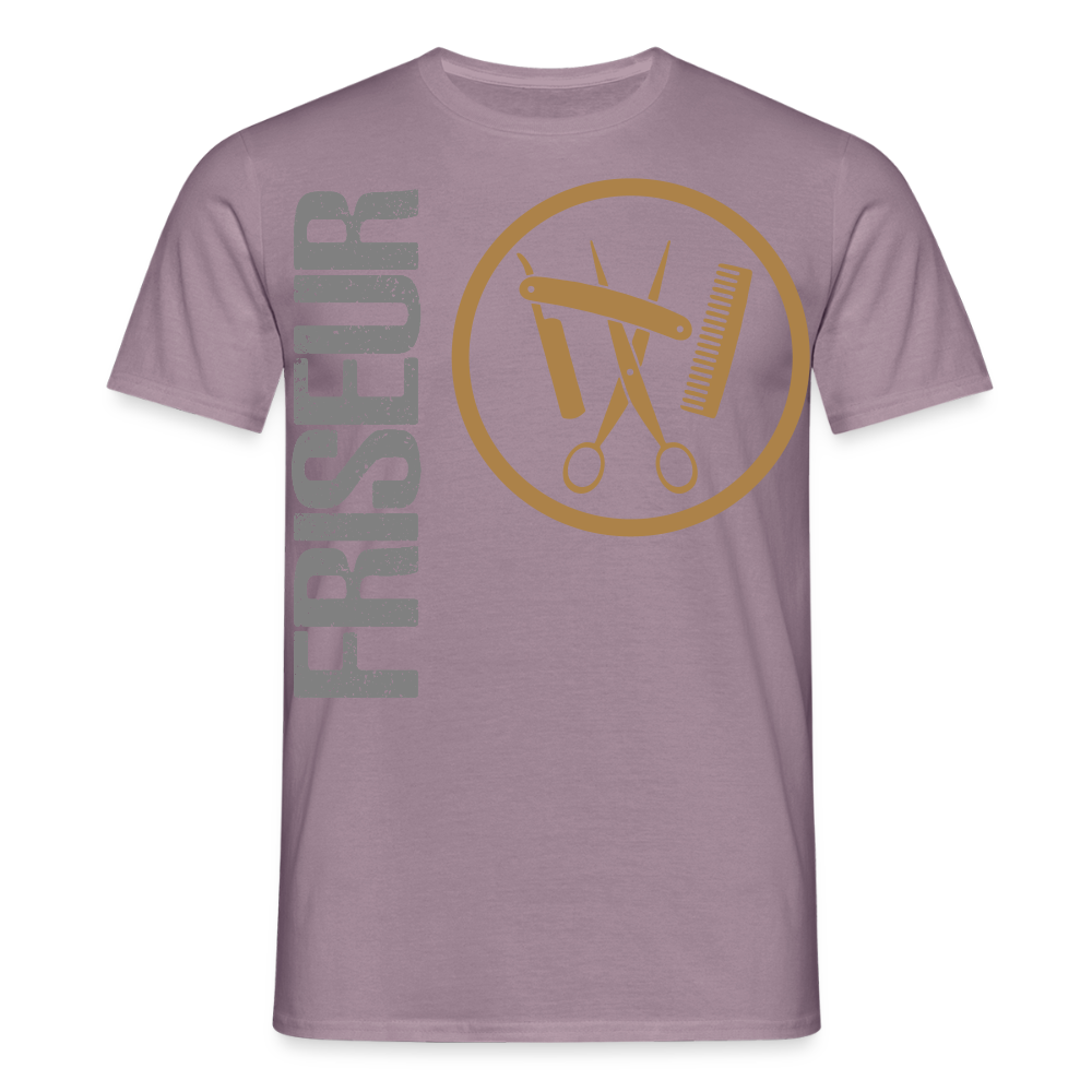 Unisex T-Shirt "Friseur" Lilagrau Männer T-Shirt