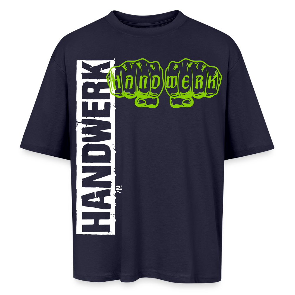 Oversized Unisex T-Shirt "Handwerk" Navy Oversized Unisex T-Shirt