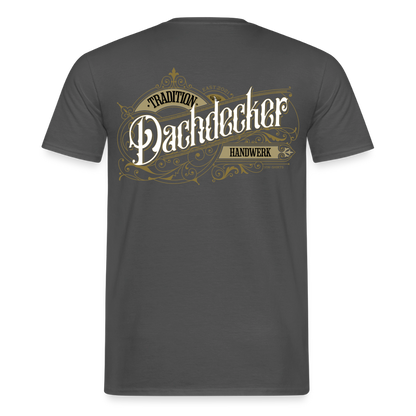 Unisex Dachdecker T-Shirt von Spreadconnect mit nostalgischem Druck, bequemes Baumwoll-Shirt für Männer, detailreiche Gestaltung sichtbar