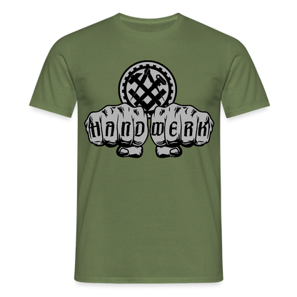 Unisex T-Shirt "Mechaniker" Militärgrün Männer T-Shirt