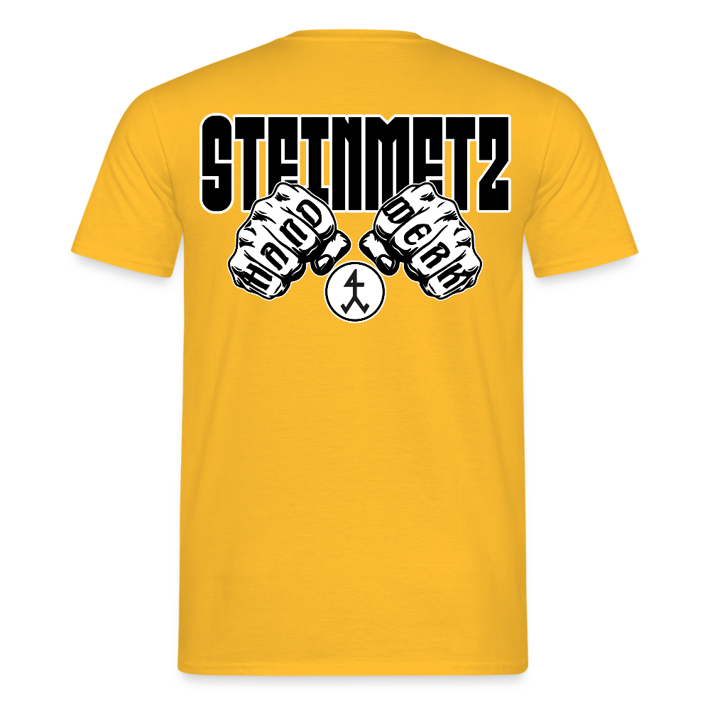 Unisex T-Shirt "Steinmetz" Gelb Männer T-Shirt