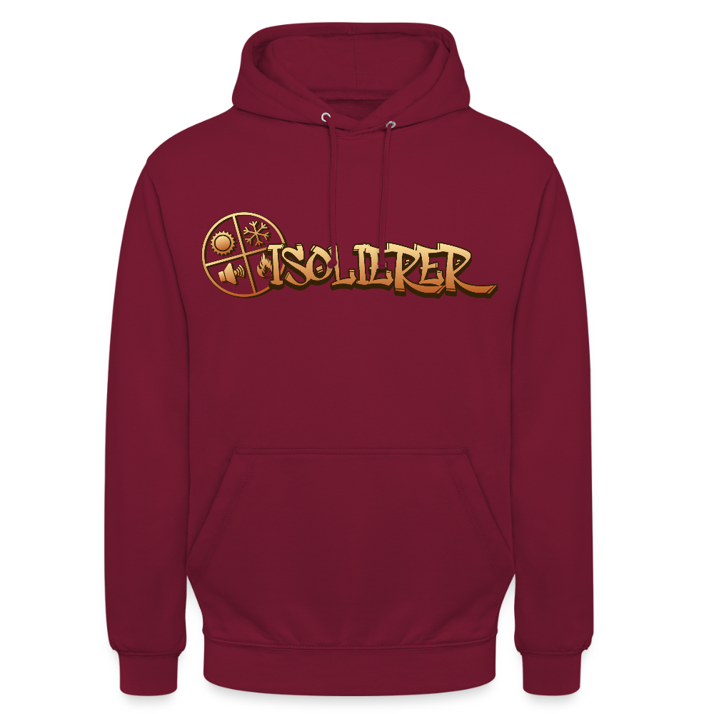 Unisex Hoodie"Isolierer" Bordeaux Unisex Hoodie