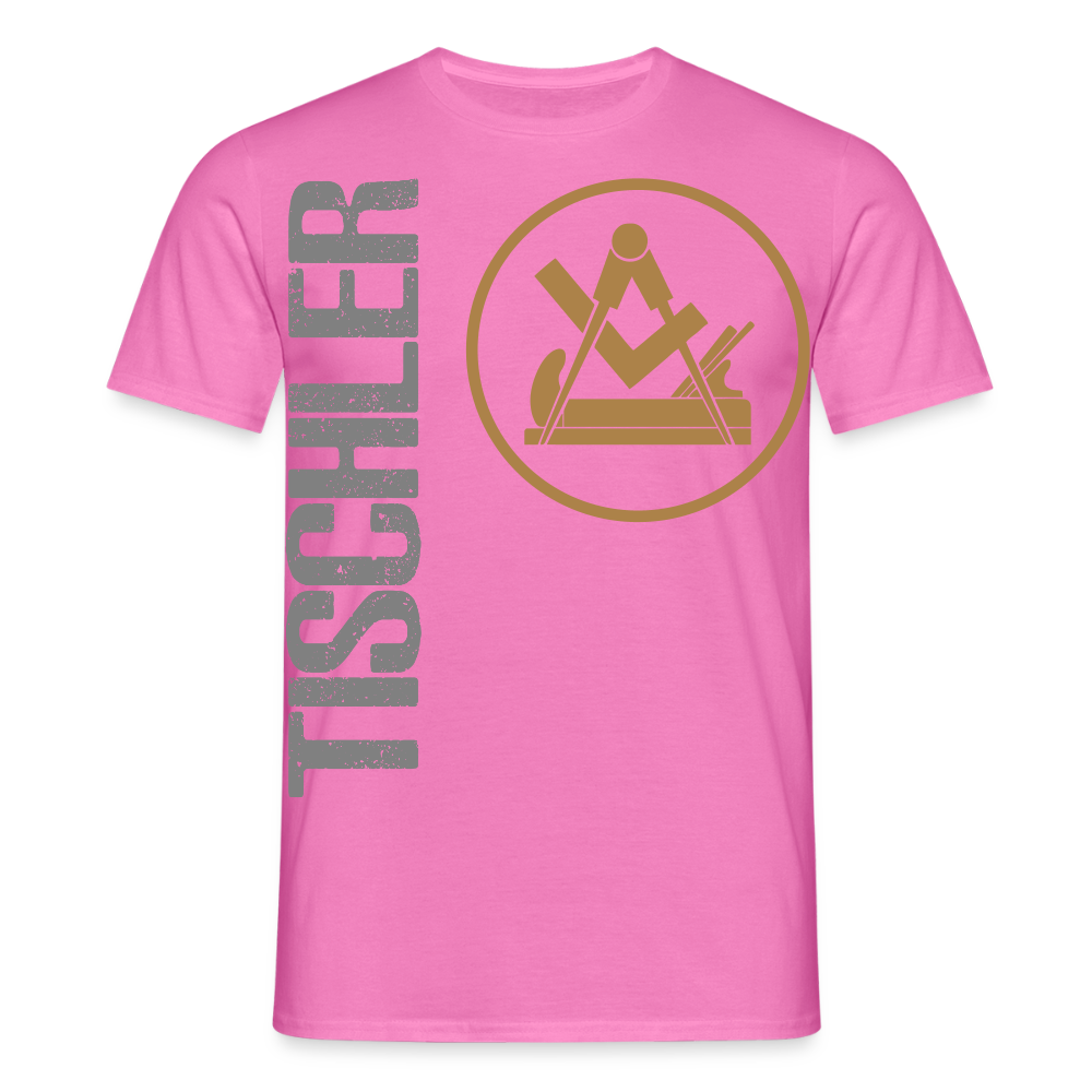 Unisex T-Shirt "Tischler" Pink Männer T-Shirt