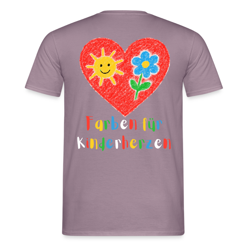 Unisex T-Shirt "Farben für Kinderherzen" (beidseitig bedruckt) Männer T-Shirt