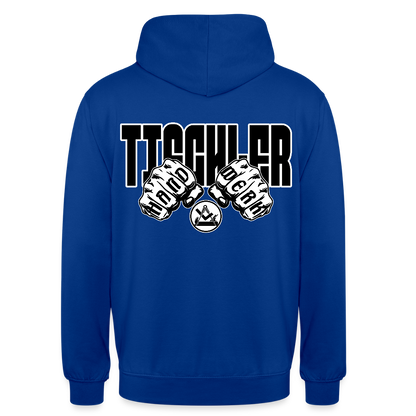 Unisex Hoodie "Tischler" (beidseitig bedruckt) Royalblau Unisex Hoodie