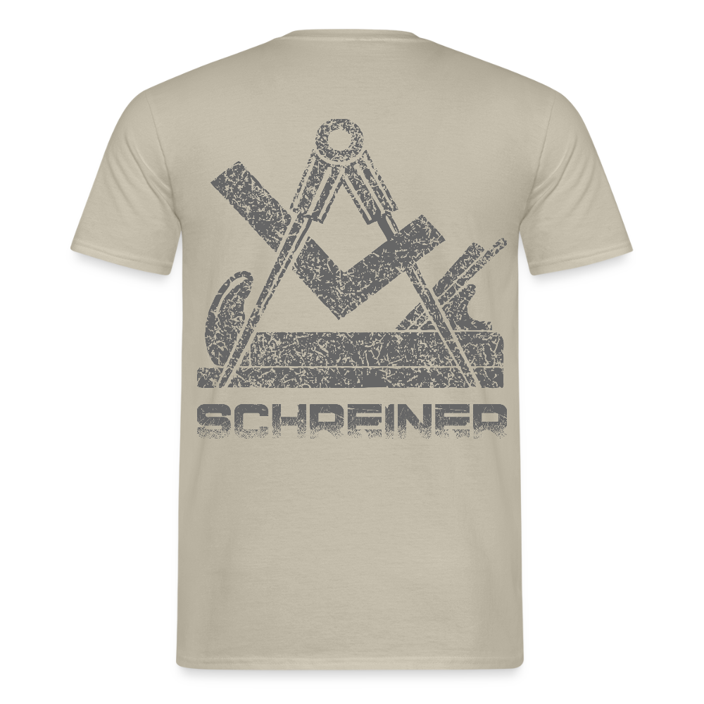 Unisex T-Shirt "Schreiner" Sandbeige Männer T-Shirt