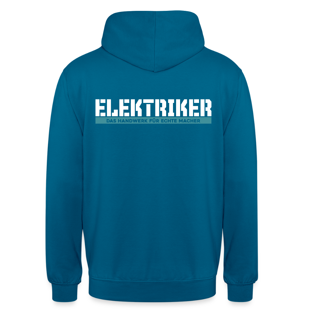Unisex Hoodie HW-300 | MACHER "Elektriker" Tiefseeblau Unisex Hoodie {{ color }}
