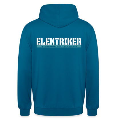 Unisex Hoodie HW-300 | MACHER "Elektriker" Tiefseeblau Unisex Hoodie {{ color }}