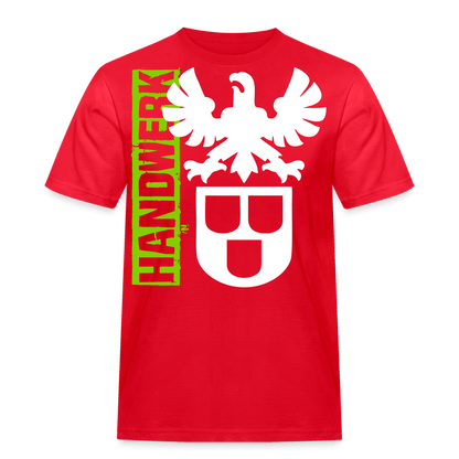 Unisex Workwear T-Shirt "Maler&Lackierer" Rot Männer Workwear T-Shirt