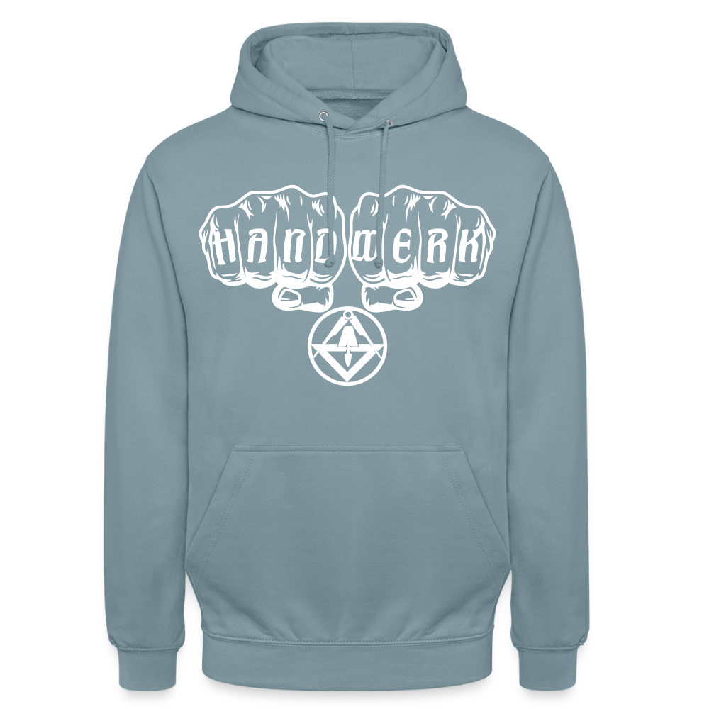 Unisex Hoodie "Stuckateur" Nebelblau Unisex Hoodie