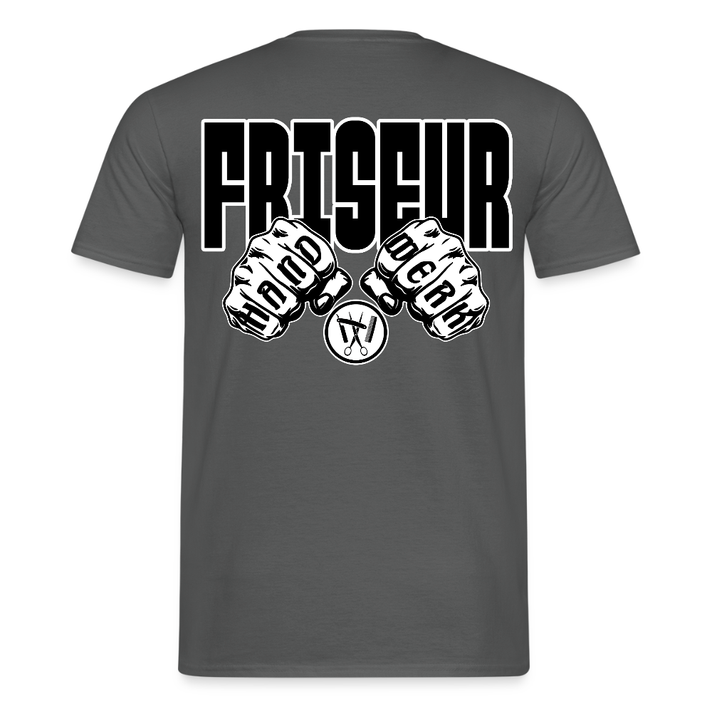 Unisex T-Shirt "Friseur" Anthrazit Männer T-Shirt