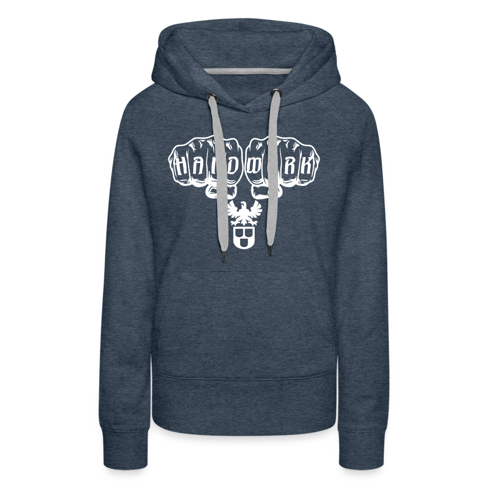 Frauen Premium Hoodie "Maler" - Jeansblau